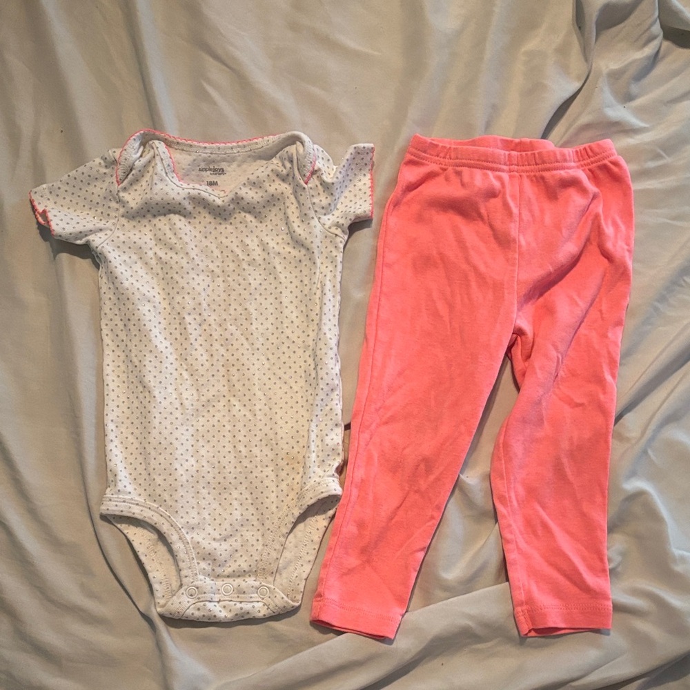 Kids Polka Dot and Pink Matching Set